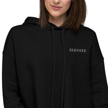 Load image into Gallery viewer, ELEVATE Pocket Logo Crop Top Hoodie